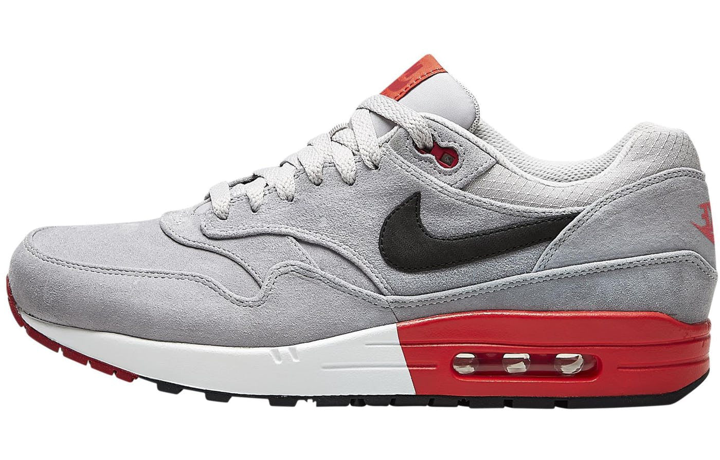 Nike Air Max 1 Premium 'Iron Ore Crimson' Light Iron Ore/Black/Light Crimson/White 512033-006