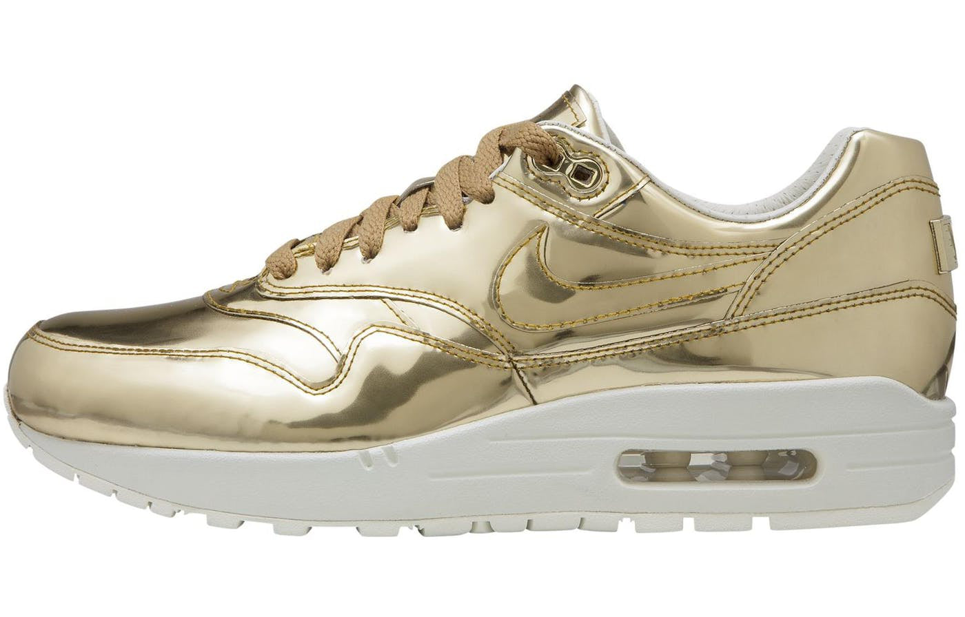 Nike Womens Air Max 1 SP Liquid Metal - Metallic Gold 616170-700
