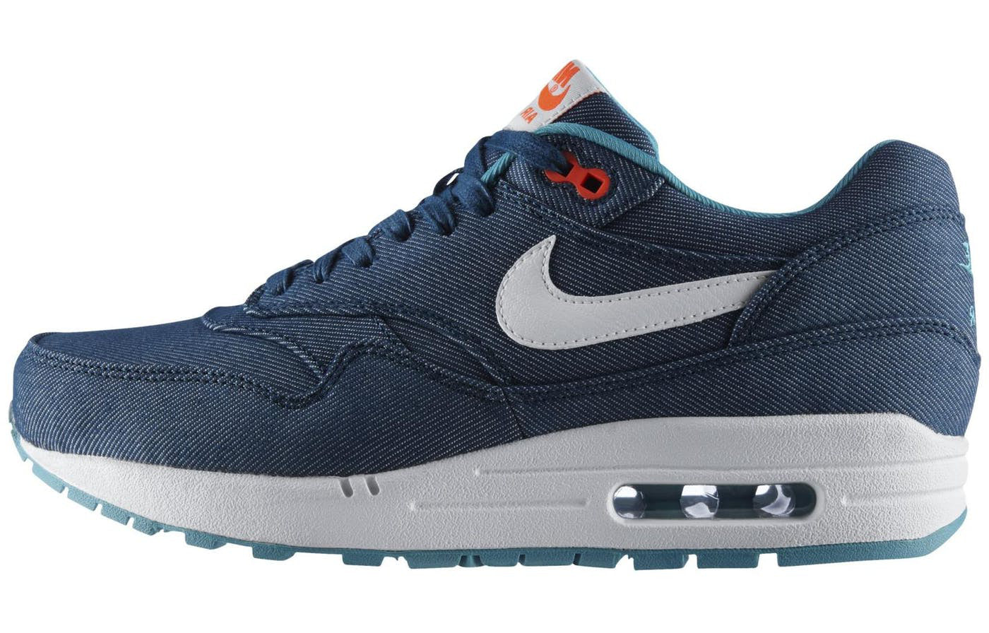 Nike Air Max 1 Prm 'Turquoise Denim' Midnight Turquoise/White/Sport Turquoise/Total Crimson 512033-313