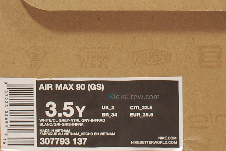 Nike Air Max 90 GS Infrared 307793-137