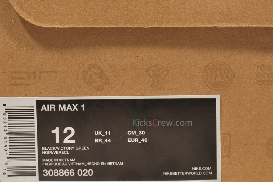 Nike Air Max 1 ACG Pack - Black Victory Green 308866-020