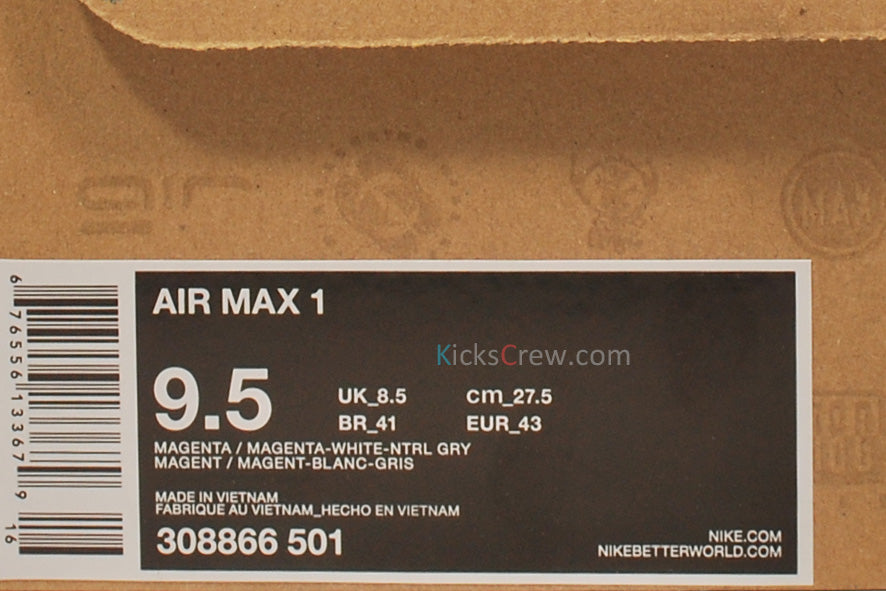 Nike Air Max 1 TXT Magenta 308866-501