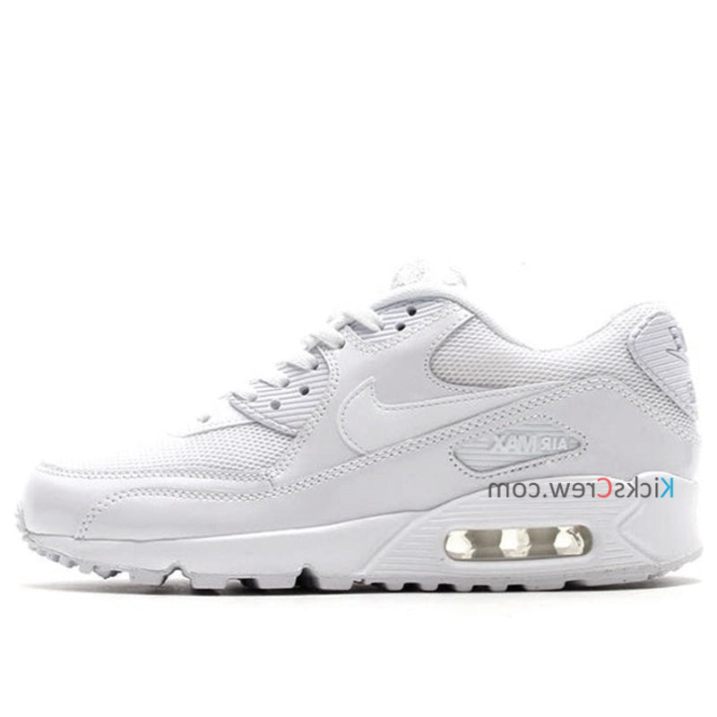 Nike Womens Air Max 90 PREM White Metallic Silver 443817-100