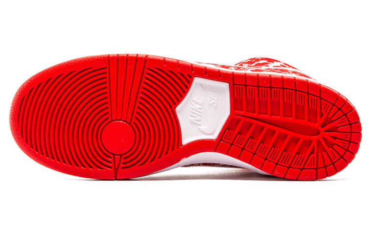 Nike SB Skateboard Dunk High PRM 'Raw Meat' Challenge Red/Challenge Red/White/White 313171-616