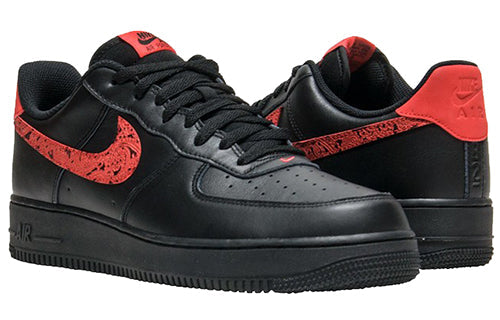 Nike Air Force 1 Low 'Red Paisley Black/University Red-University Red AO3154-001