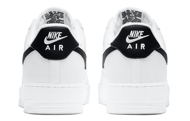 Nike Air Force 1 Low White and Black White Black Pebbled Leather CT2302-100