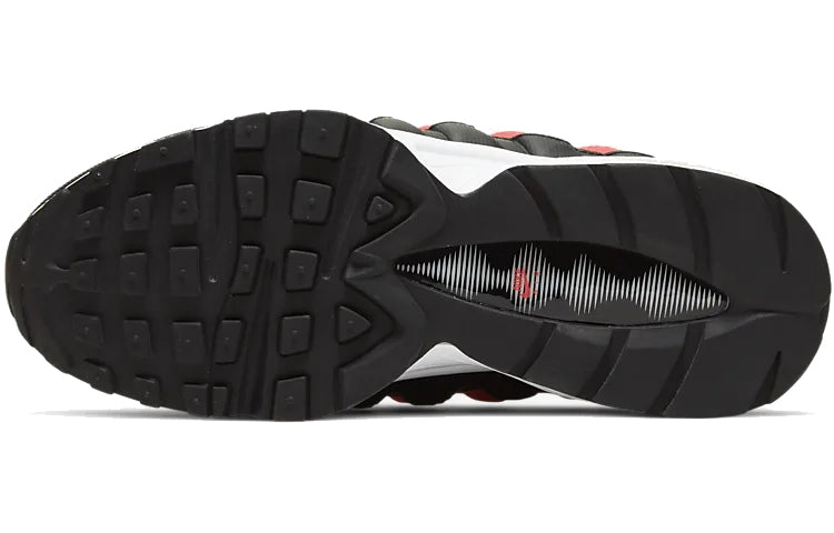 Nike Air Max 95 GS 'White Bright Crimson' White/Bright Crimson/Black/White 905348-105