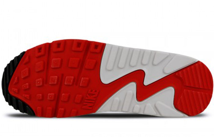 Nike Womens Air Max 90-1 White University Red AQ1273-100
