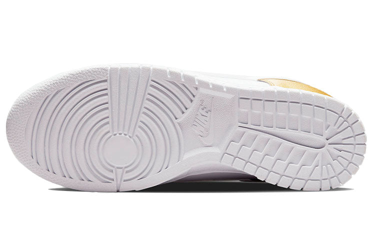 Nike Womens WMNS Dunk Low Gold White Silver DH4403-700