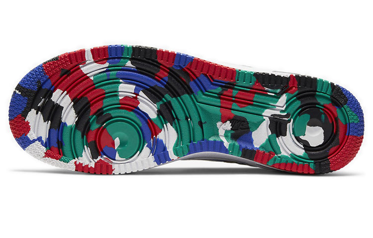 Nike Air Force 1 Low GS 'Crayon White Multi' White/Hyper Blue/Neptune Green/Multi-Color CU4632-100