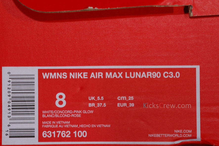 Nike Womens Air Max 90 Comfort 3.0 White Concord Pink 631762-100