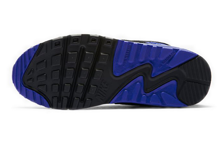 Nike Air Max 90 LTR Leather GS White Grey Blue CD6864-103