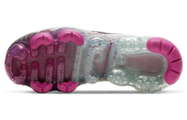 Nike Womens Air VaporMax Flyknit 3 'Fossil' Fossil/Black/Fire Pink/Hyper Crimson AJ6910-201