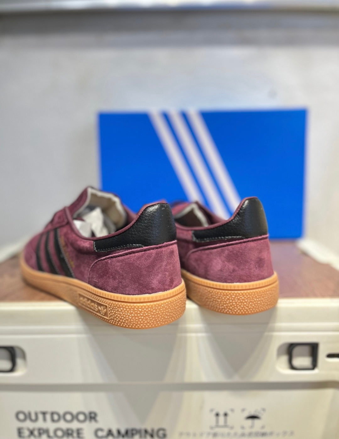 Sporty & Rich x Adidas Originals Handball SPZL "Burgundy" JR3847