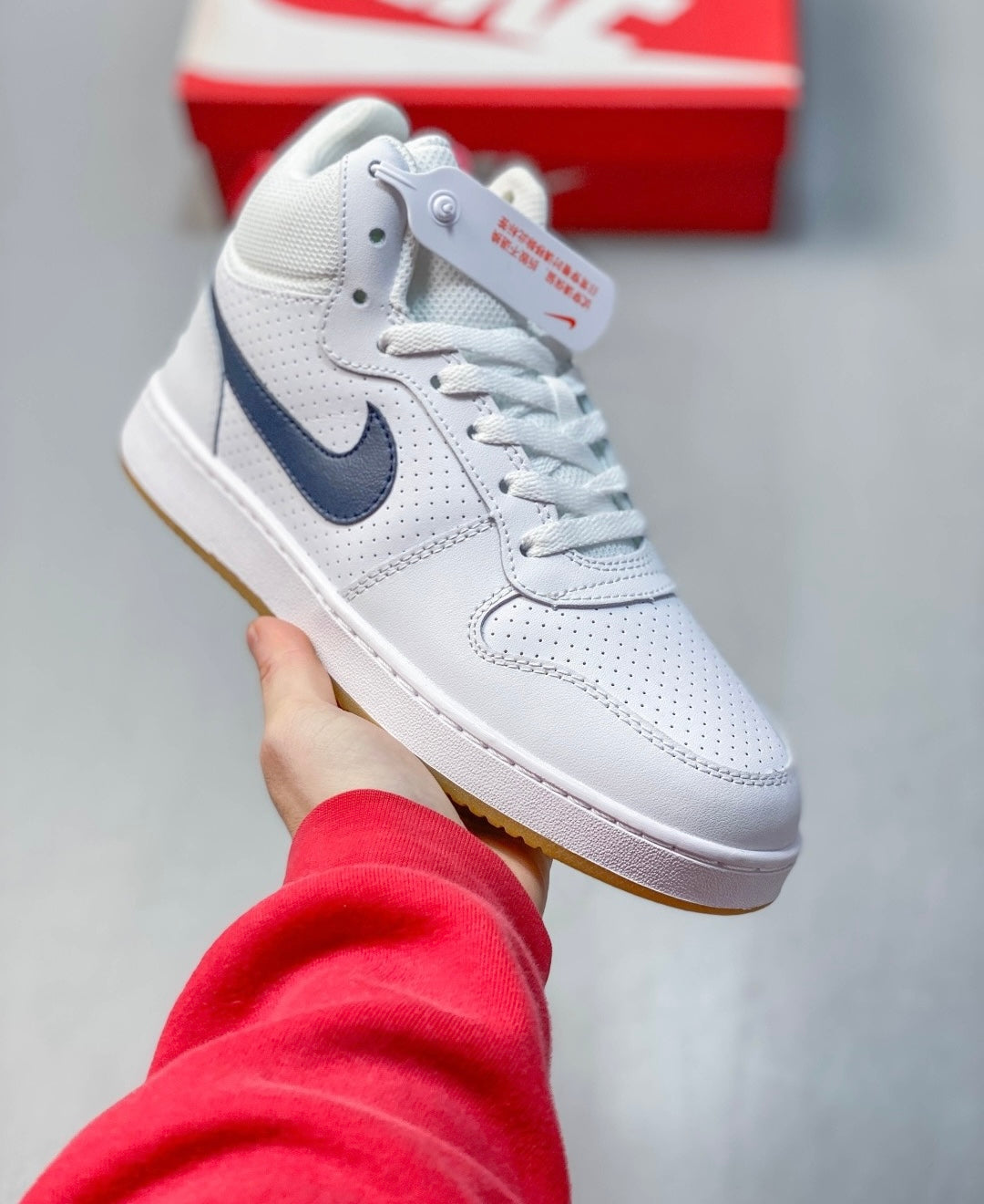 Nike Court Borough Mid 'White Obsidian Gum' 838938-104