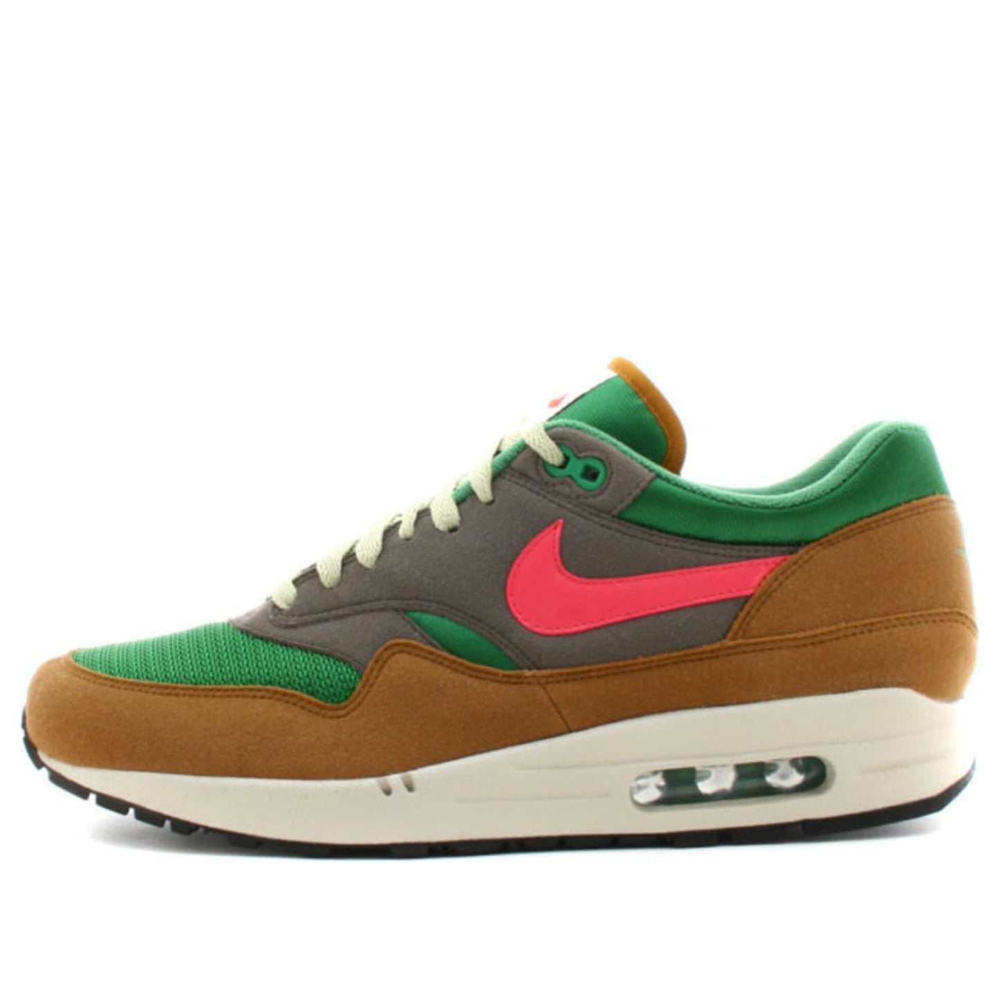 Nike Air Max 1 'Powerwall - BRS' Classic Green/Coral/Olive Grey 314199-381