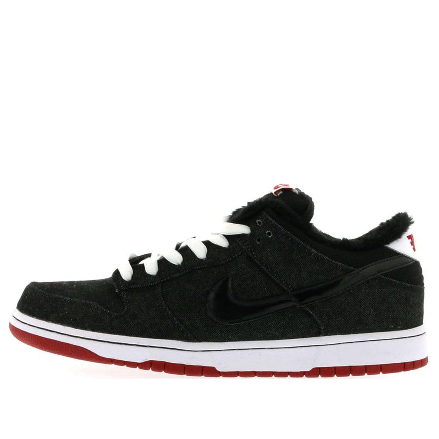 Nike Dunk Low Premium SB Skateboard 'Larry Perkins No Sound Box' Black/Black-Varsity Red 313170-009