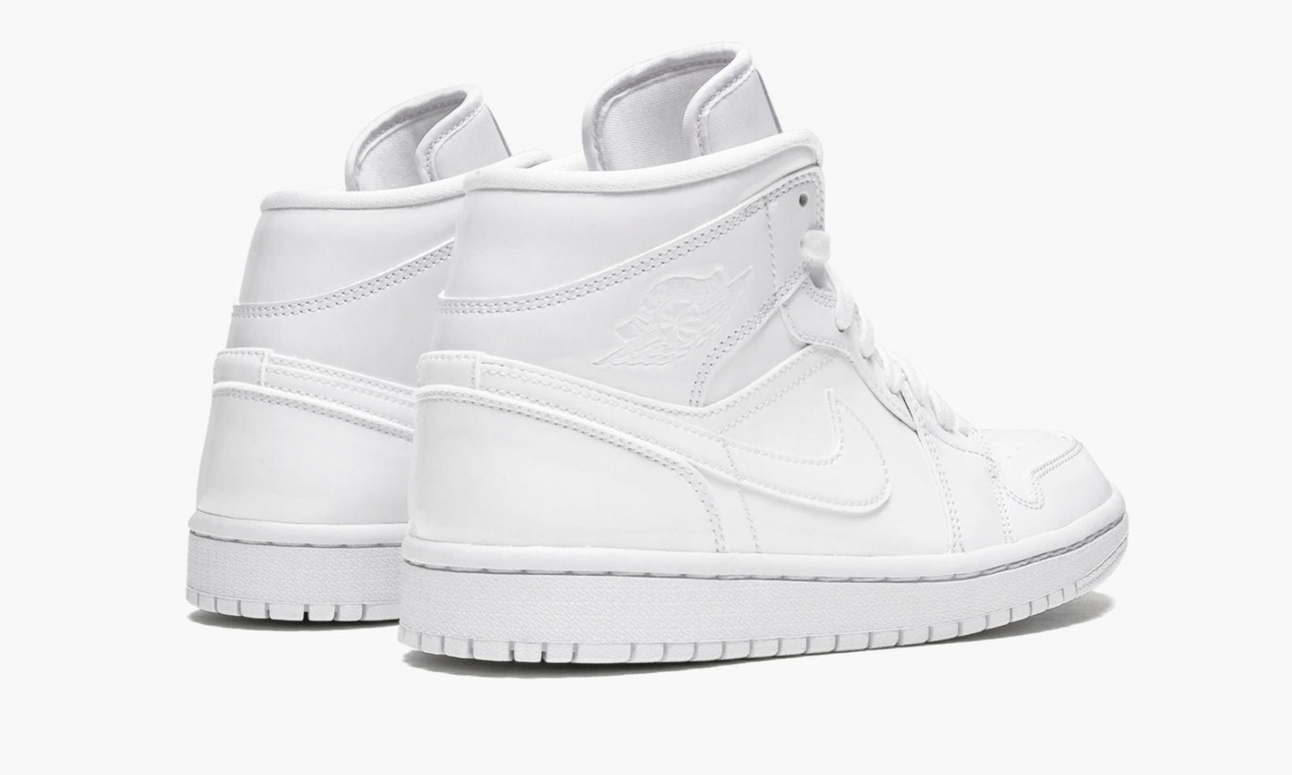 WMNS Air Jordan 1 Mid "Triple White Patent Leather"