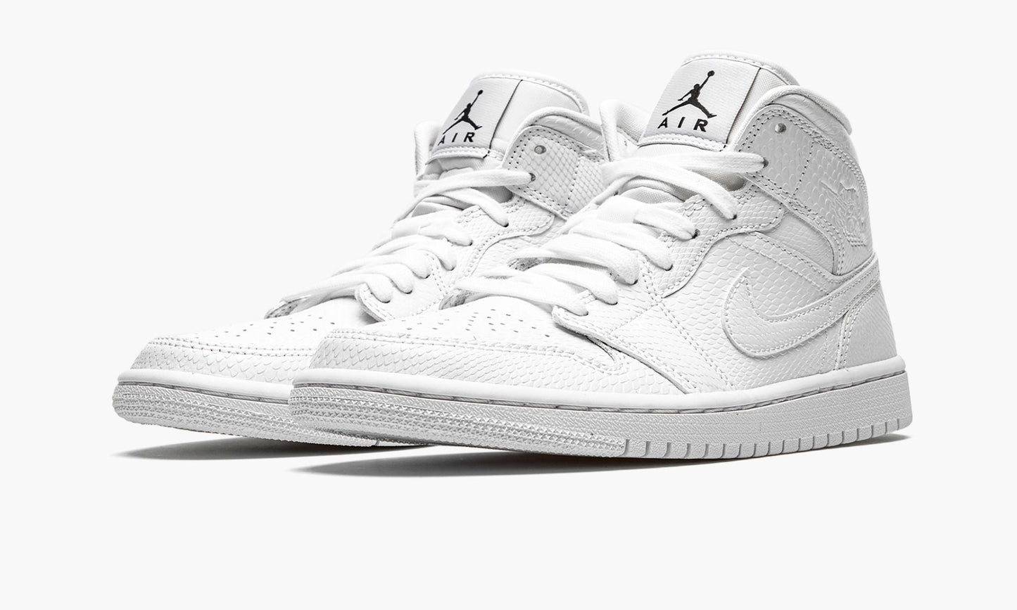 WMNS Air Jordan 1 Mid "White Snakeskin"