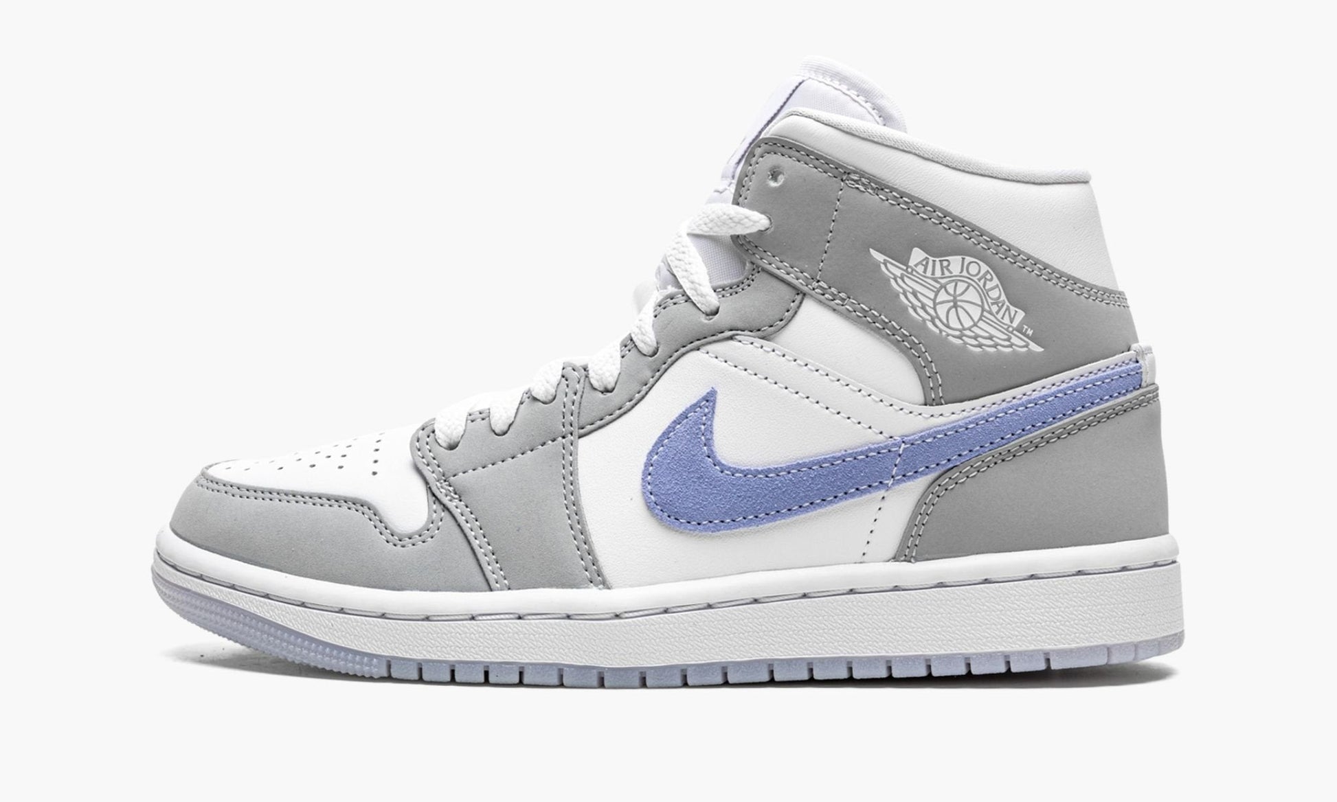 WMNS Air Jordan 1 Mid "Wolf Grey / Aluminum"