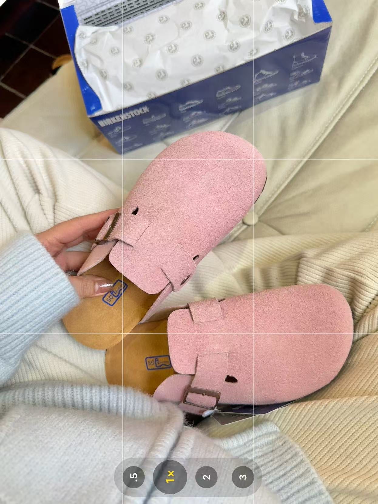 Birkenstock Boston Suede Pink 0060461