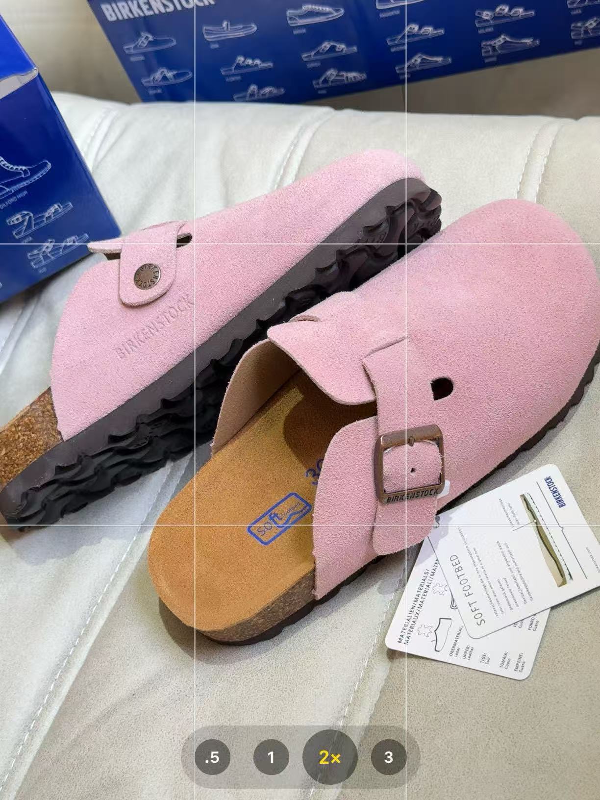 Birkenstock Boston Suede Pink 0060461