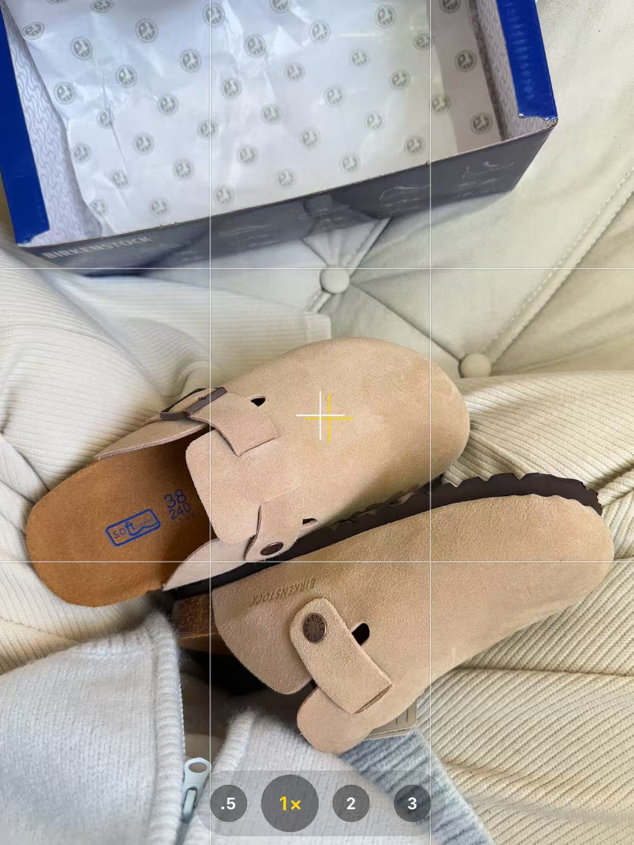 Birkenstock Boston Suede Light Beige 0060461