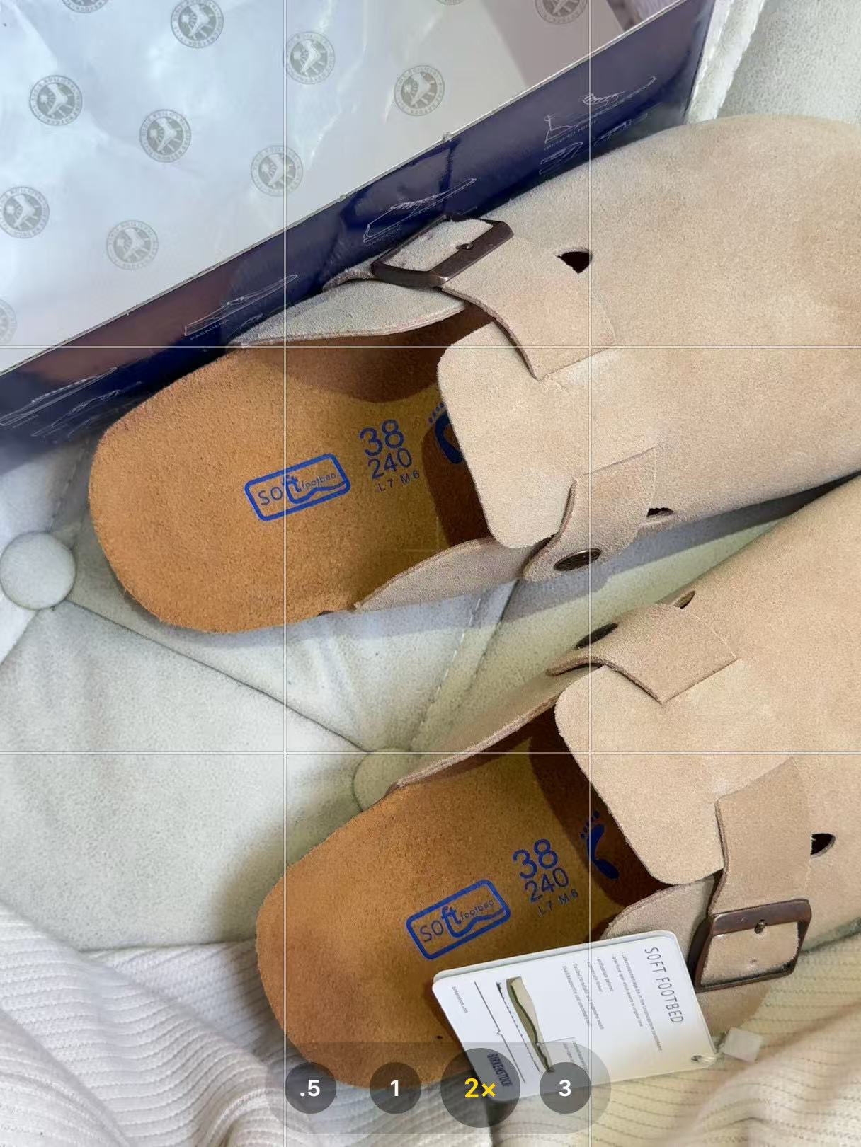 Birkenstock Boston Suede Light Beige 0060461