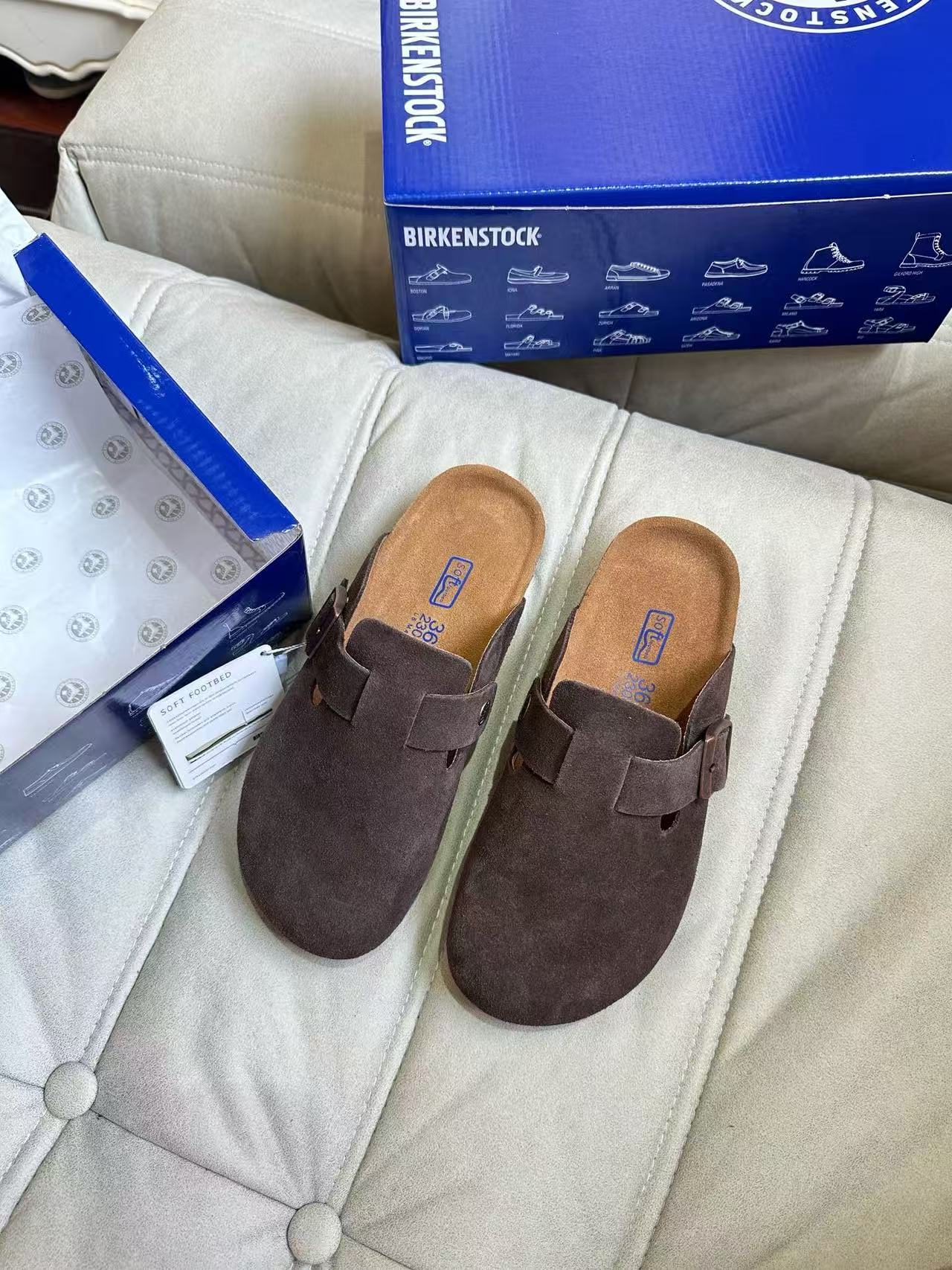 Birkenstock Boston Suede Brown 0060461