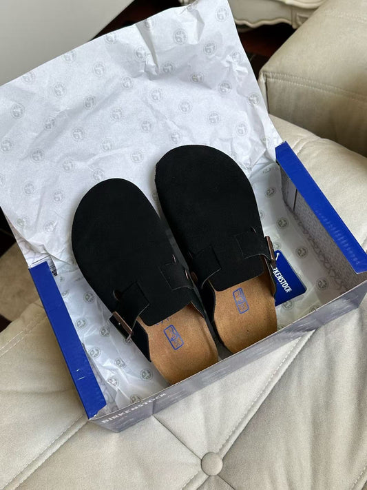Birkenstock Boston Suede Black 0060461