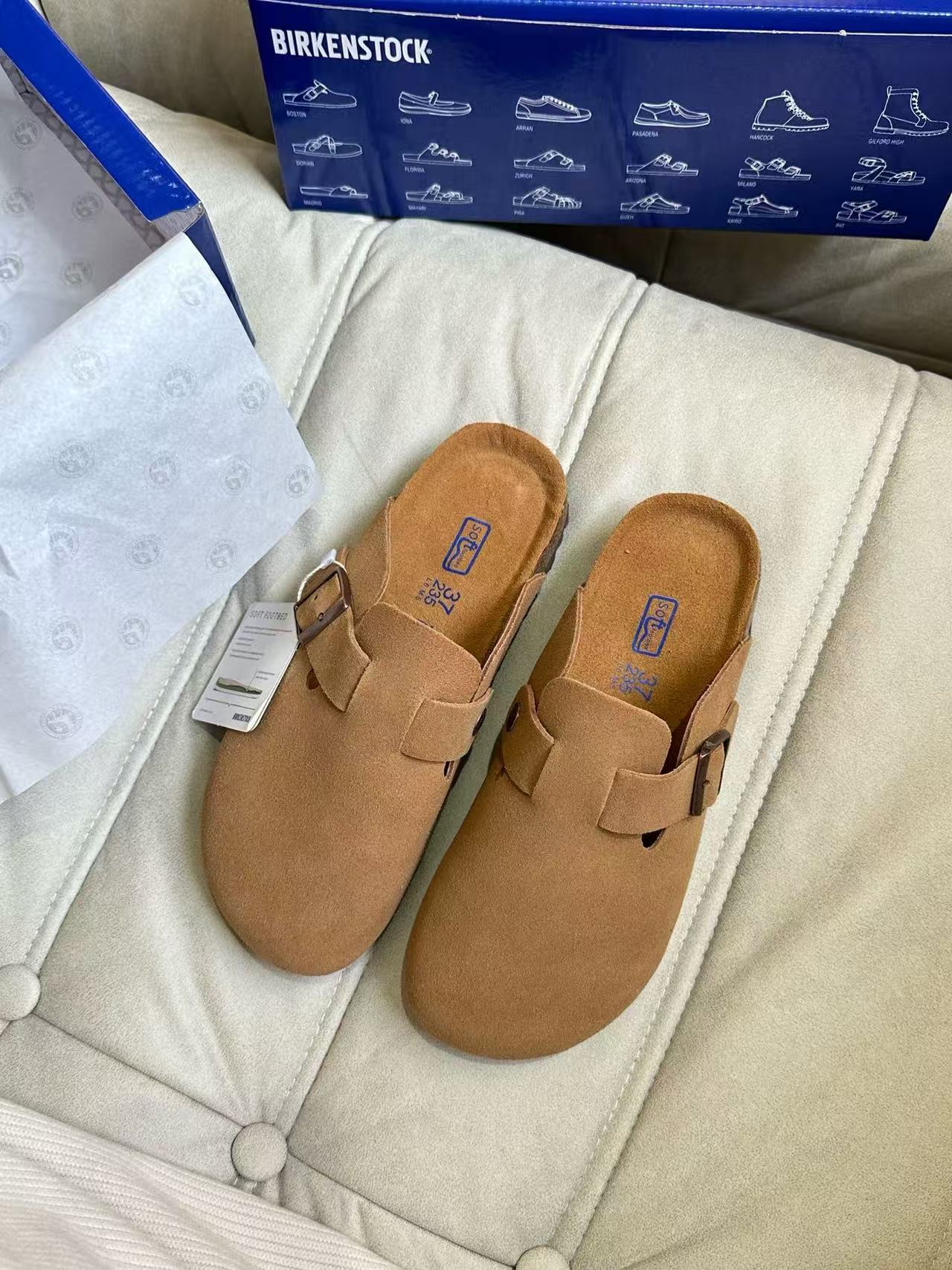 Birkenstock Boston Suede Coffee 0060461