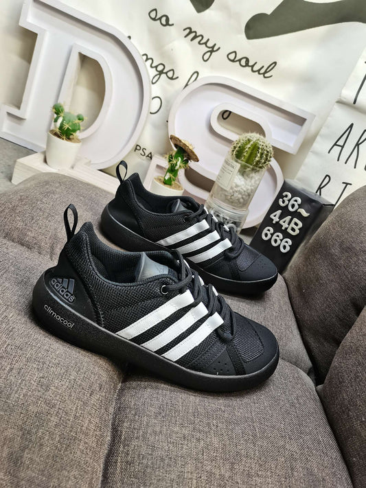 Adidas CLIMACOOL BOAT LACE  GRAPHIC Black White DS-666D
