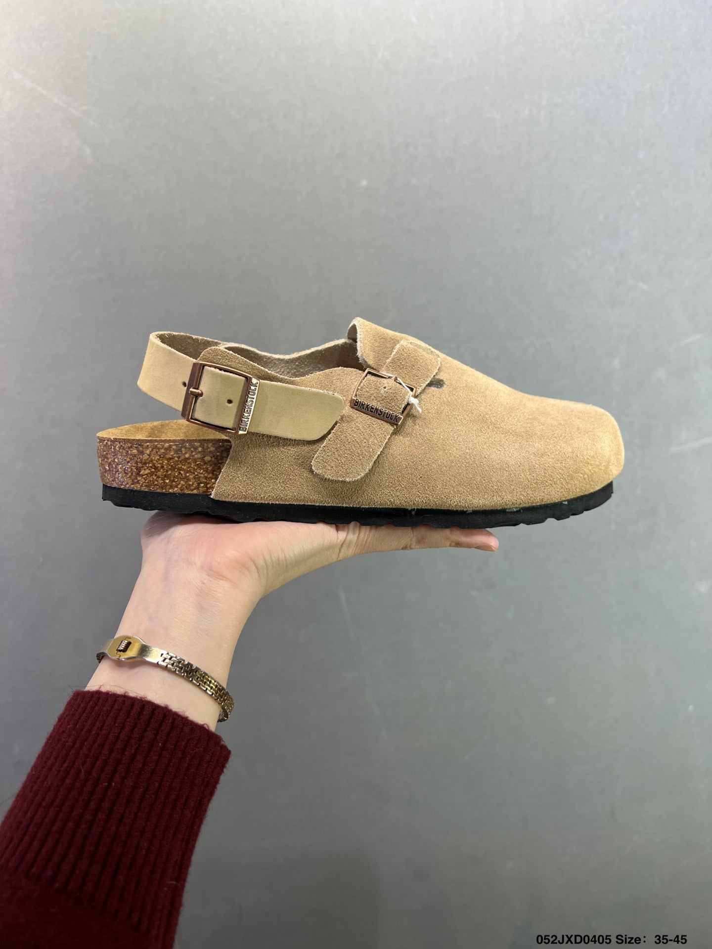 Birkenstock London Suede Leather  Light Khaki 1010503