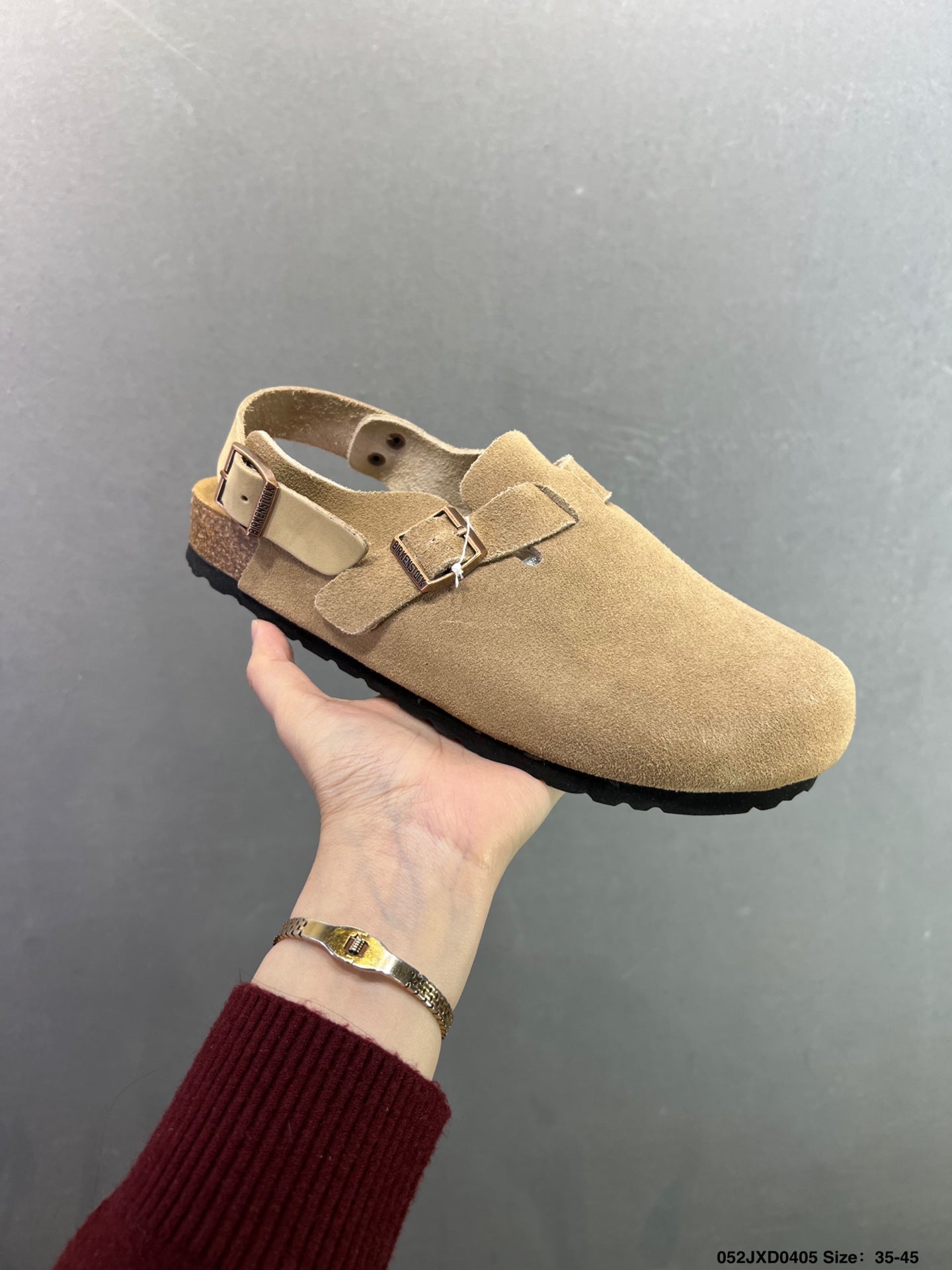 Birkenstock London Suede Leather  Light Khaki 1010503