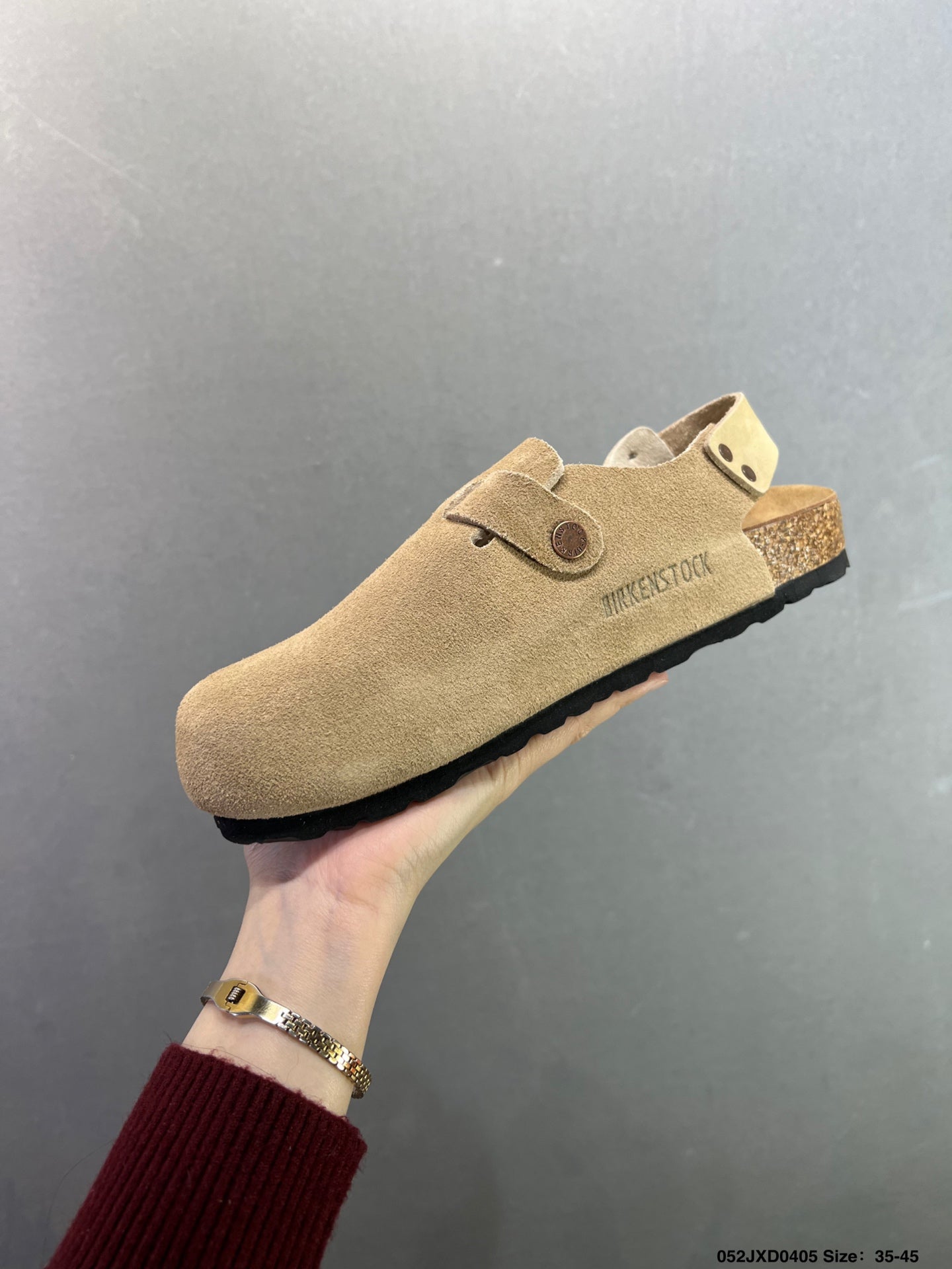 Birkenstock London Suede Leather  Light Khaki 1010503