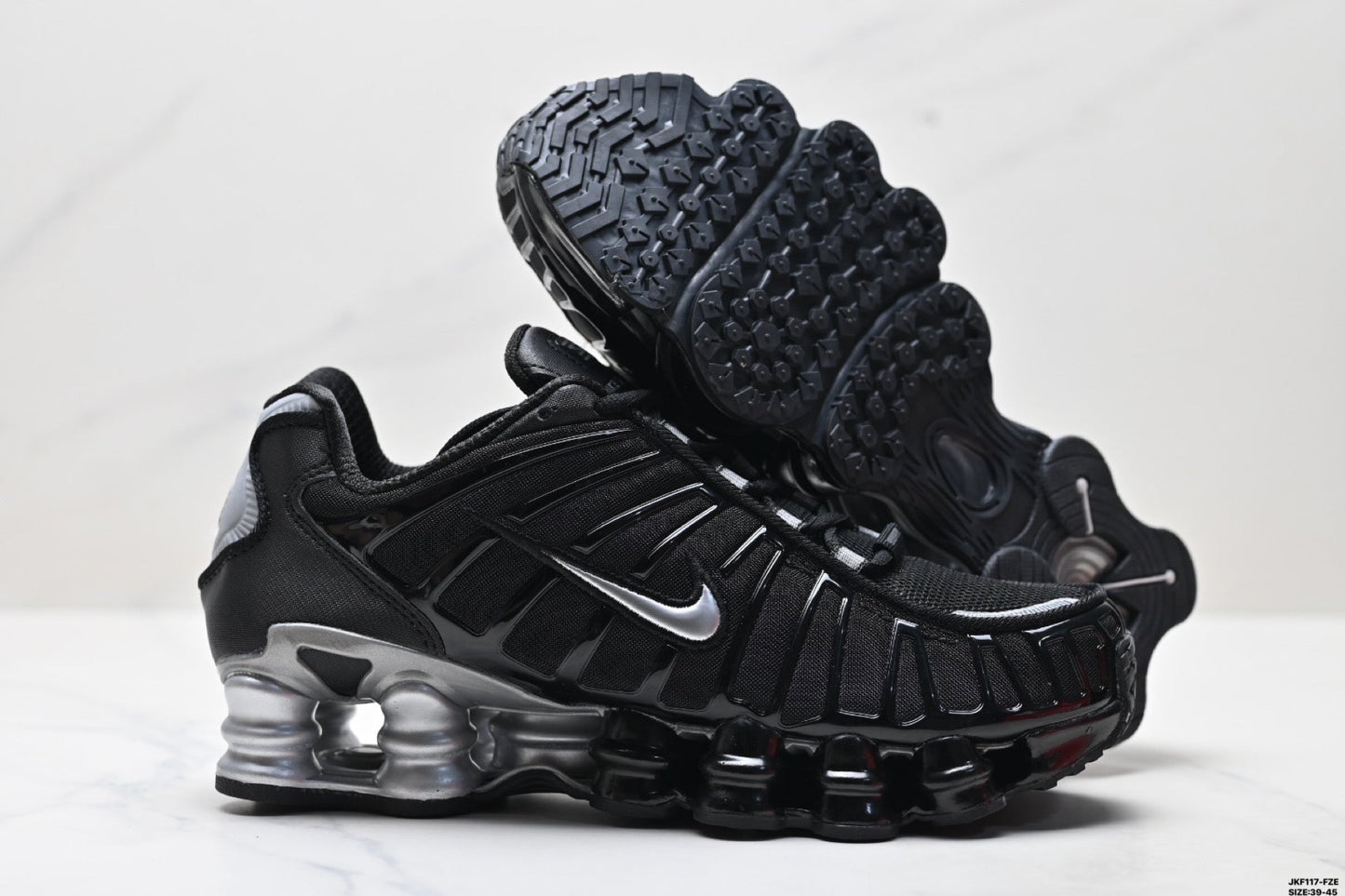 Nike Shox TL in the "Black/Metallic Silver"  CN0151-003
