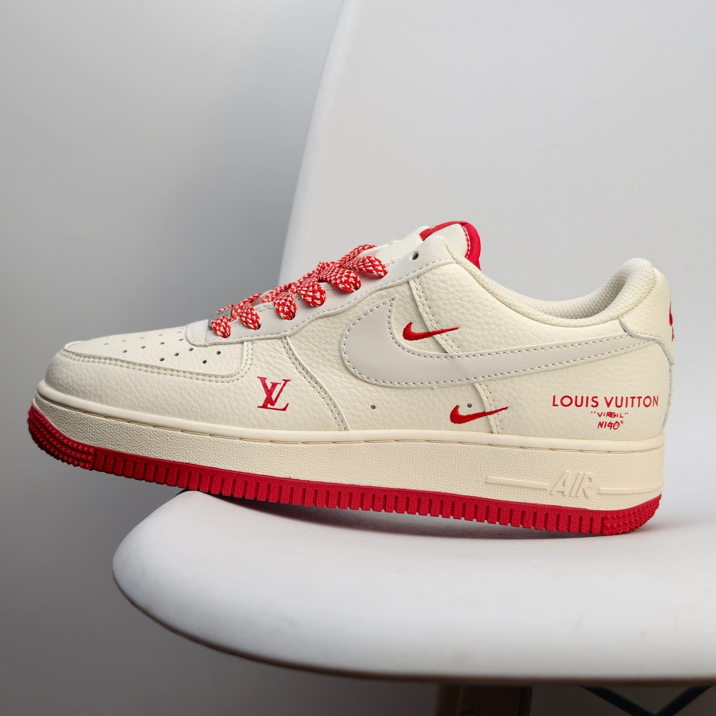 Louis Vuitton x Nike Air Force 1 '07 LV8 Red 316JWD