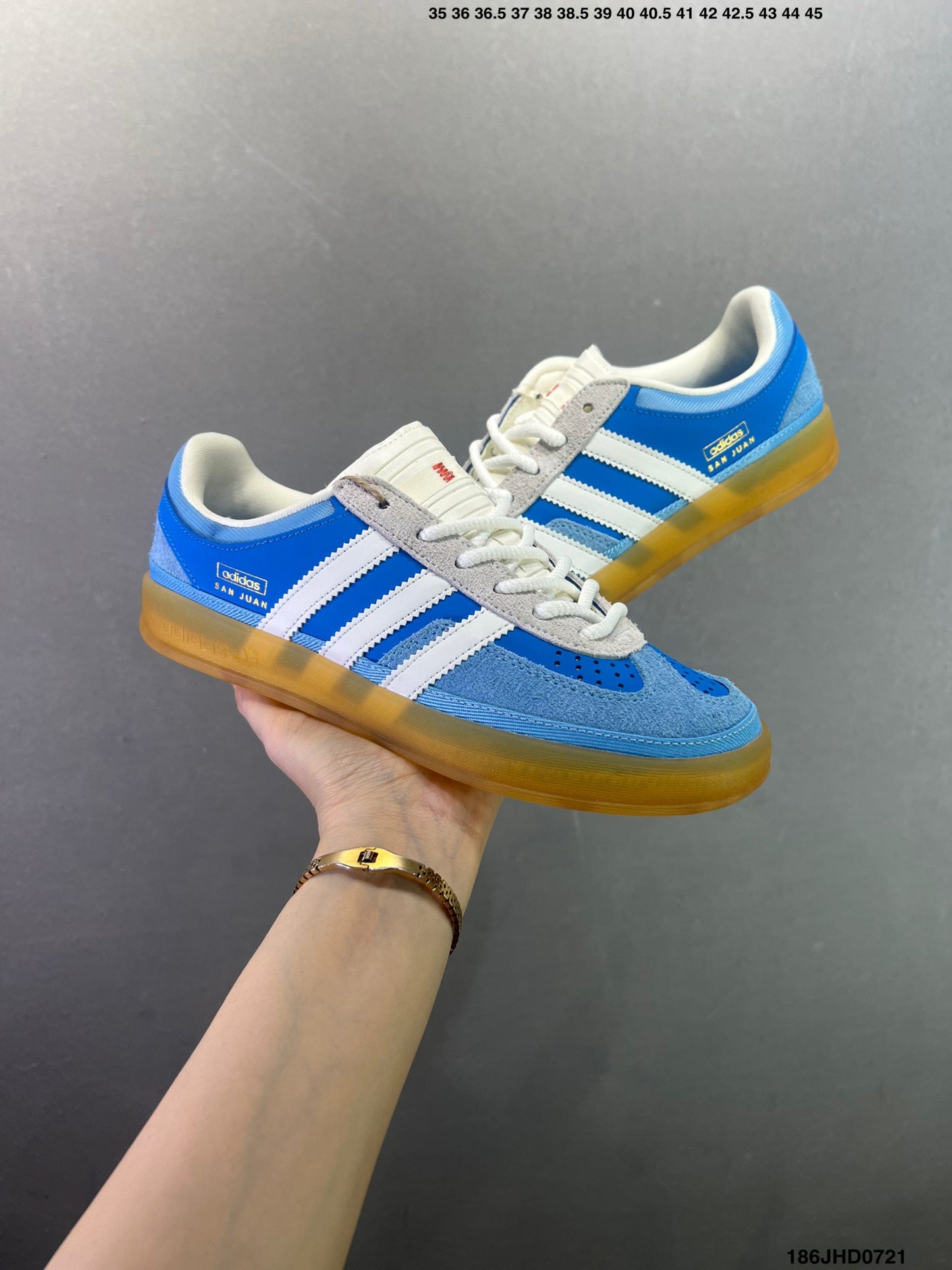 Bad Bunny x adidas originals GAZELLE INDOOR Blue JS5050 js5052