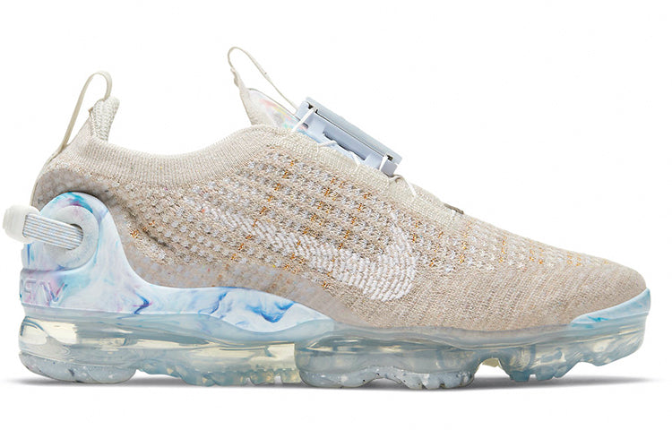 Nike Womens Air VaporMax 2020 Flyknit 'Oatmeal' Oatmeal/White/Light Bone/Hydrogen Blue CT1933-100