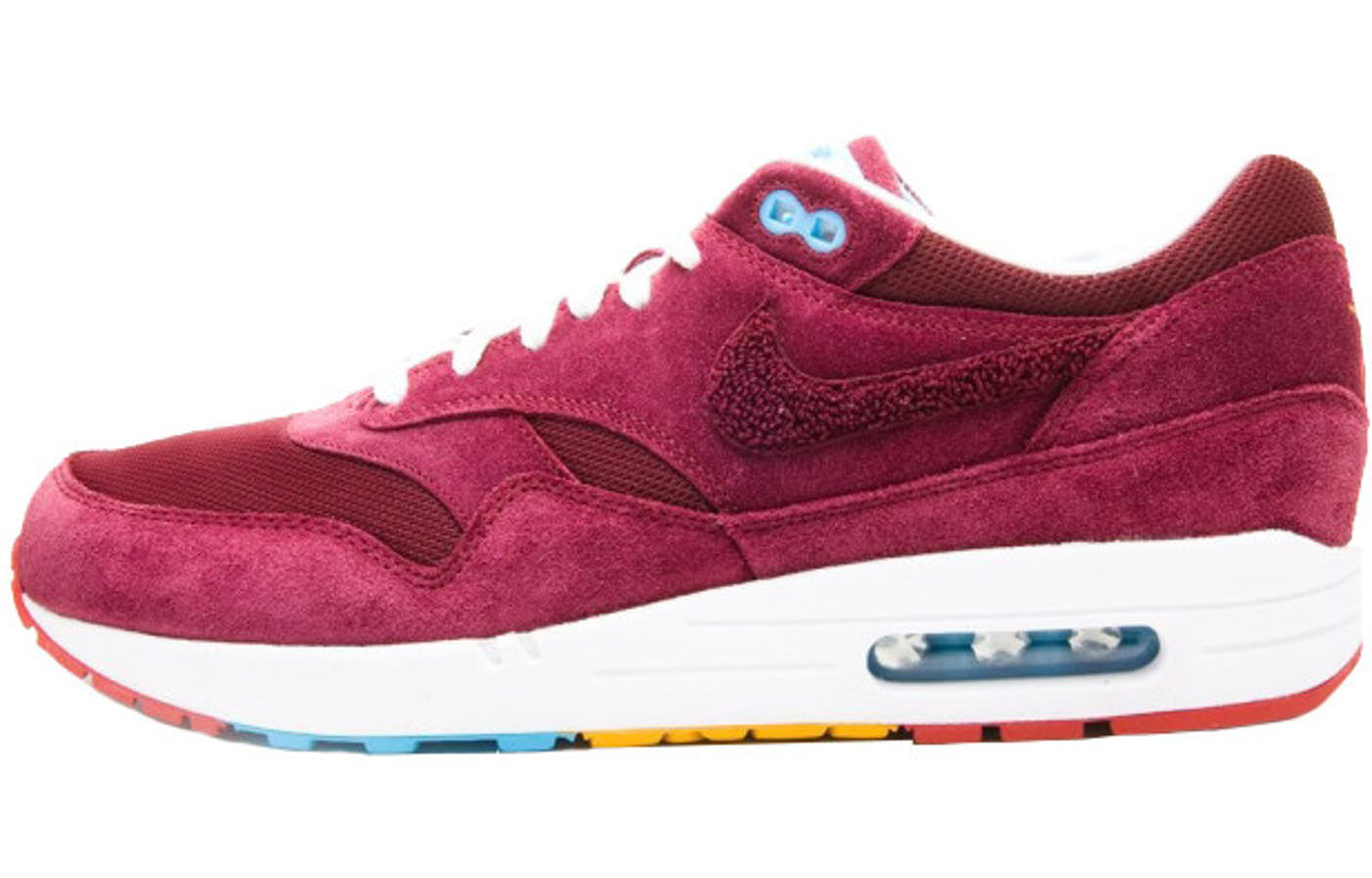 Nike Patta x Parra x Air Max 1 Premium 'Cherrywood' Cherrywood Red/Baltic Blue/Dark Slate 394805-600