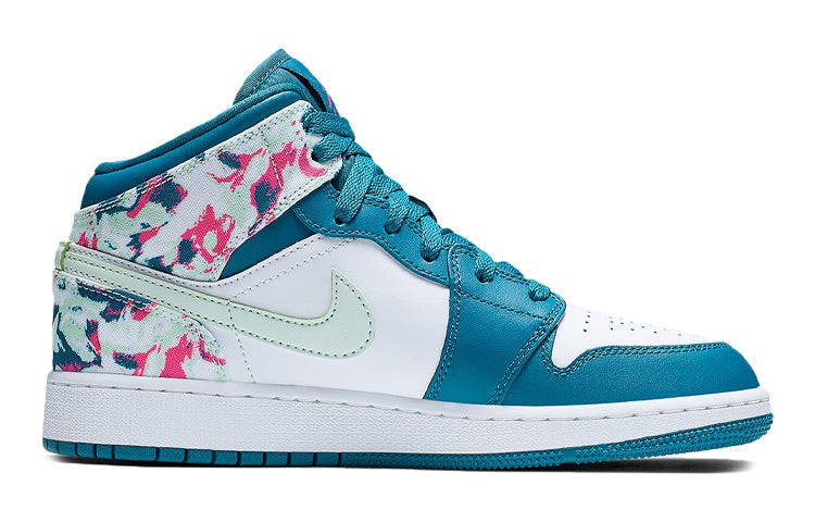 Air Jordan 1 Mid GS Green Abyss 555112-300