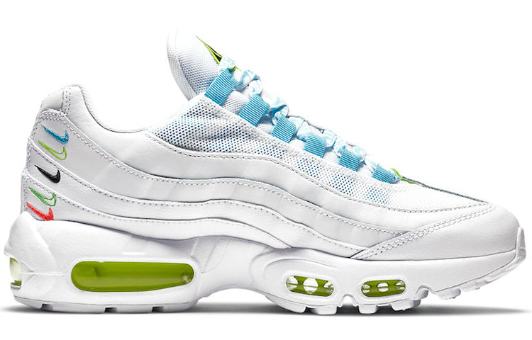 Womens Air Max 95 SE 'Worldwide Pack' White/White/Volt/Blue Fury CV9030-100