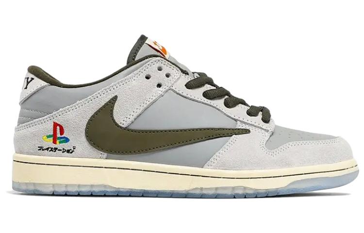 Nike x Travis Scott x PlayStation Dunk Low ‘Grey White