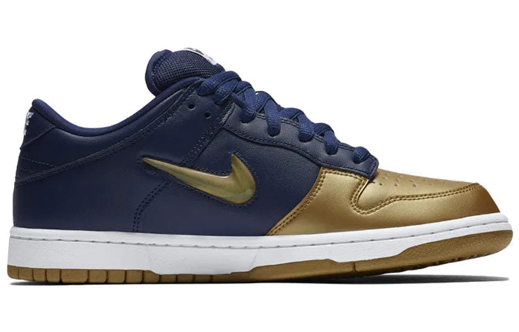 Nike SB Skateboard Dunk Low Supreme - Navy Gold CK3480-700 sneakmarks