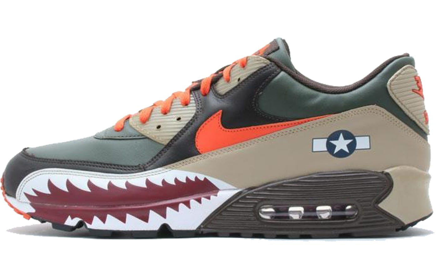 Nike Air Max 90 Premium 'Warhawk' Dark Army/Orange Blaze/Dark Cinder/Tweed 315728-381 KICKSOVER