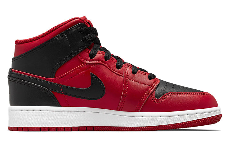 Air Jordan 1 Mid Reverse Bred (GS) 554725-660