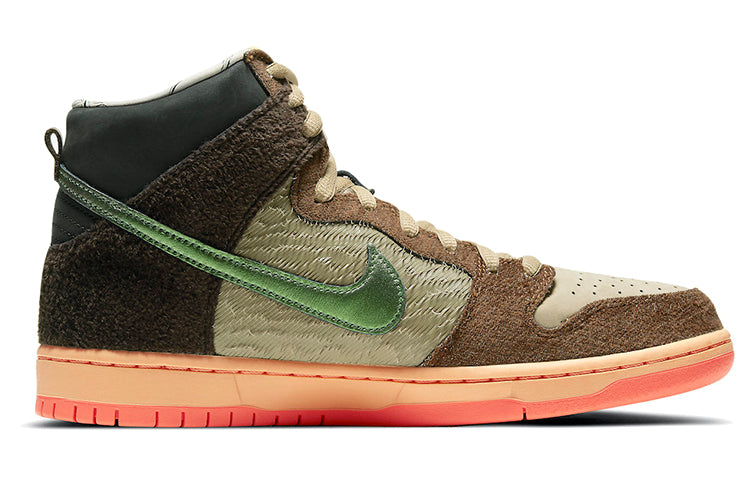 Nike Concepts x Dunk High Pro SB Skateboard 'Duck' Rattan/Parachute Beige/Orange Chalk/Baroque Brown DC6887-200 sneakmarks