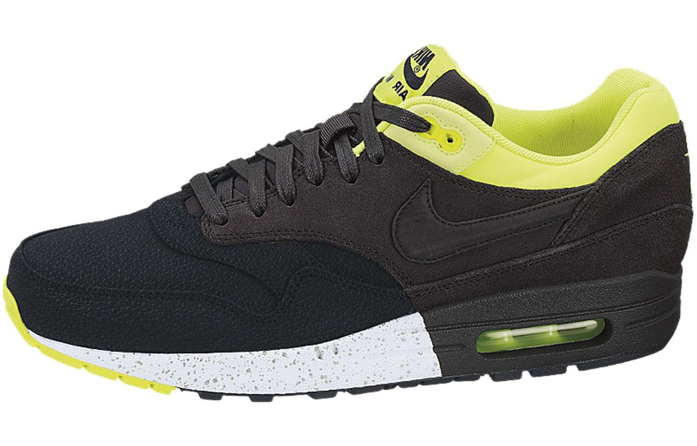 Nike Air Max 1 PRM Black Anthracite Volt 512033-002 KICKSOVER