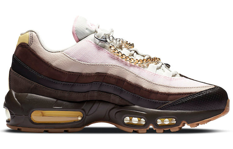 Nike Womens Air Max 95 'Cuban Link' Velvet Brown/Opti Yellow/Light British Tan CZ0466-200