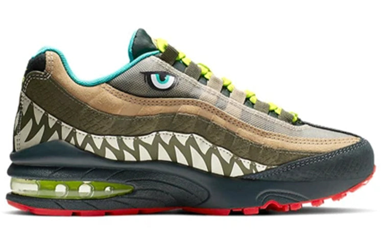 Nike Air Max 95 GS 'Monster' Outdoor Green/Parachute Beige-Light Orewood Brown-Cyber CI9943-300 sneakmarks